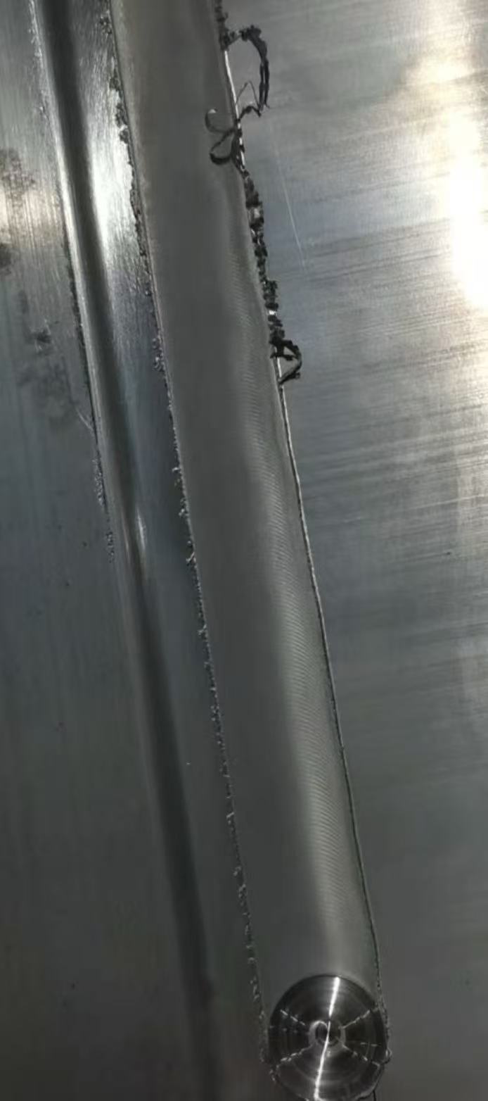 Forarbejdet svejset aluminium